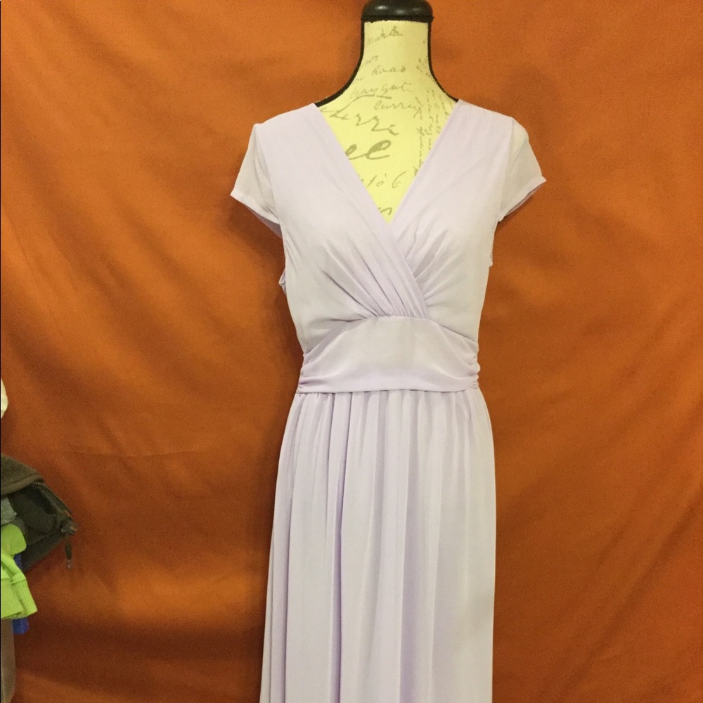 Floor length dress Lavender color